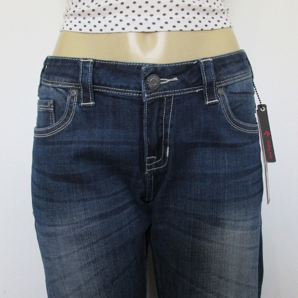 New ROCK & ROLL Cowgirl Jeans Size 32 x 30 Low Rise Boot Cut Denim - Picture 3 of 13